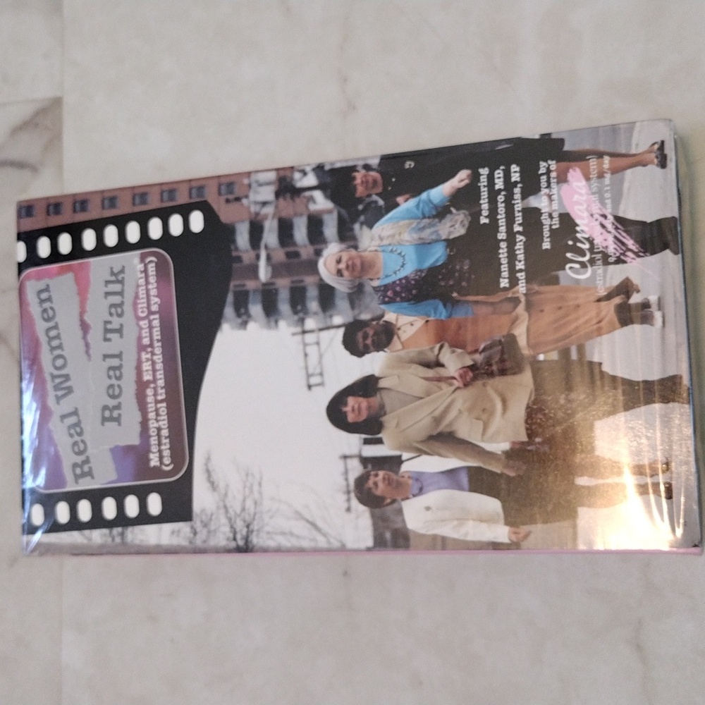 Real Women Real talk menopause VHS tape.